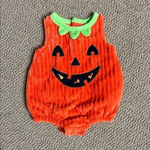 Baby Starters Orange and Green Pumpkin outfit